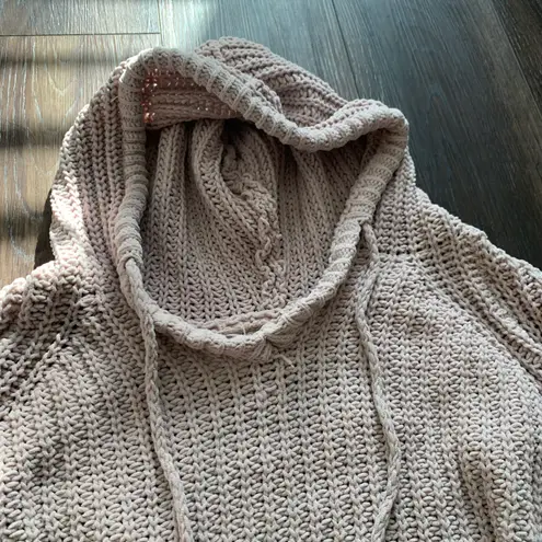 Miracle USA Pink crocheted hoodie by Miracle, size S/M