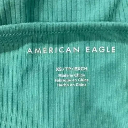 American Eagle  light blue tank crop top in size xs