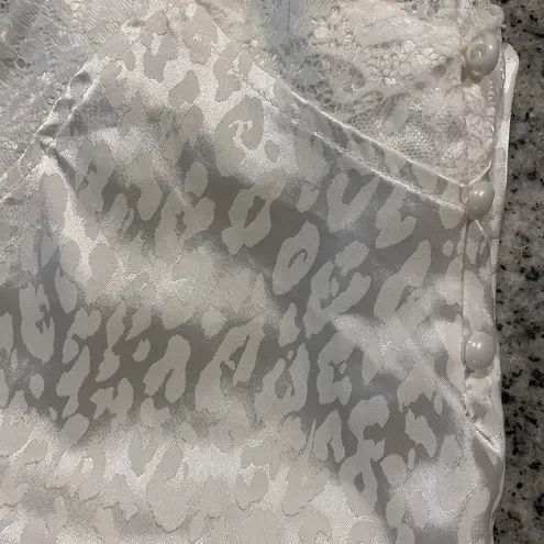 white cheetah slip cami