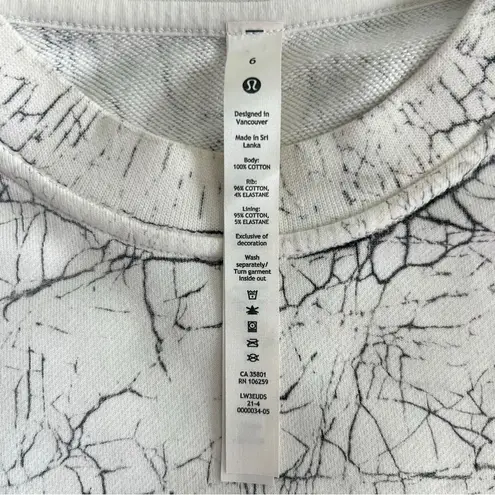 Lululemon  Athletica Perfectly Oversized Crew White and Black Sweater