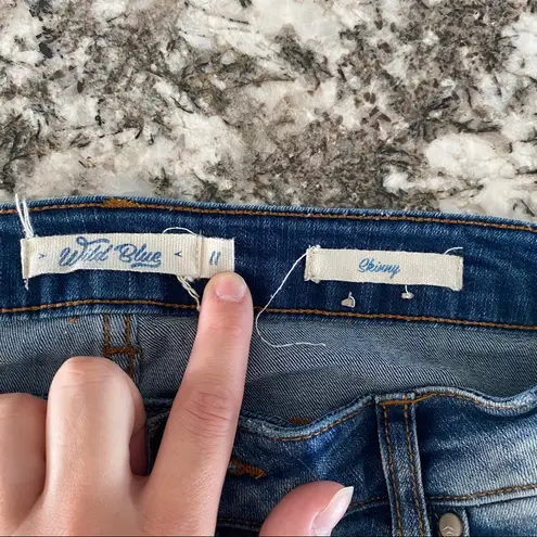 Wild Blue Skinny Jeans Blue Sz 11