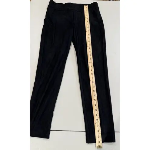 Sigrid Olsen Pants Womens Small Black Faux Suede Pull On Elastic Waist Travel - Image 6