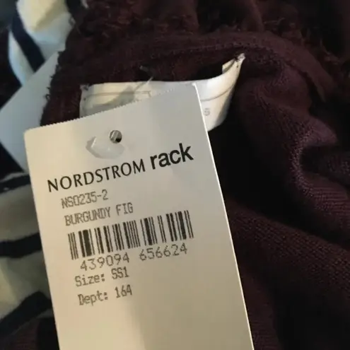 14th & Union Mock Neck Mixed Media Sweater Lace S