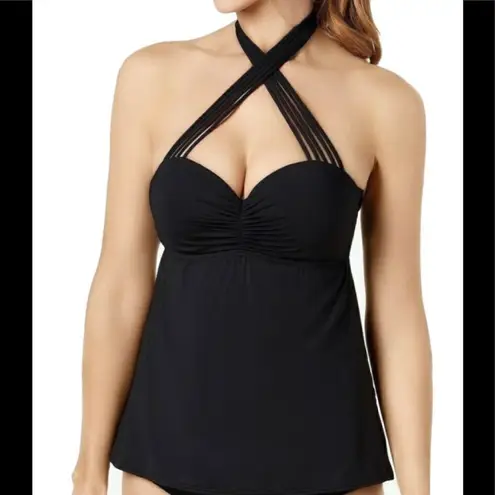 Coco reef  black tankini top. NWT. 32/34-D