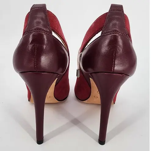IRO Burgundy Suede/Leather Pumps Women's Size 37 (US 6.5)
