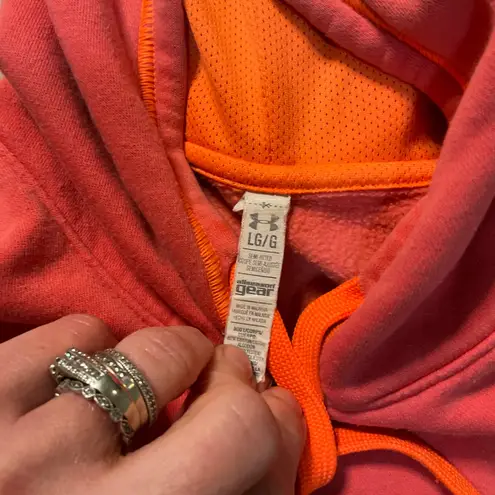 Under Armour Under‎ Armour Sweatshirt Hoodie Womens Large Pink Peach