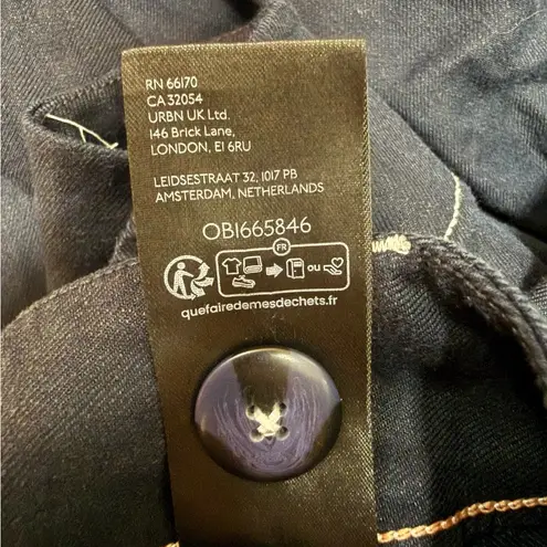 Maeve Anthropologie x The Colette Contrast-Stitch Linen Crop Wide-Leg Pants