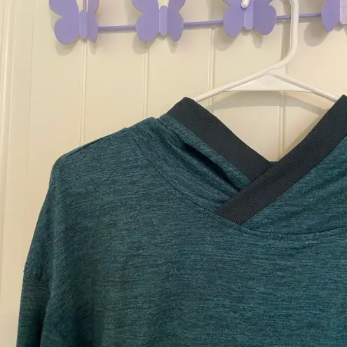 Mondetta NWOT |  women’s luxury performance teal pullover active‎ hoodie — small