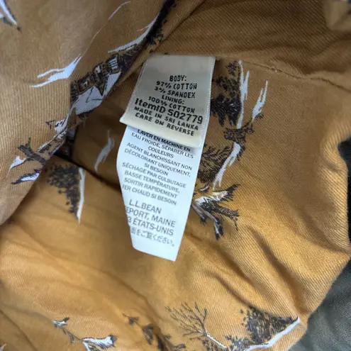 L.L. Bean Classic Utility Jacket Coat Olive Army Green Women's Size Medium