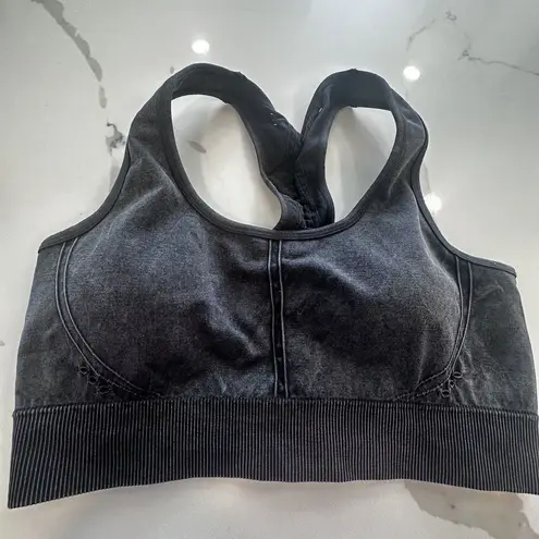 Soul Cycle Sports Bra Blue Womens Size Large Cross Back Wide Strap A0625