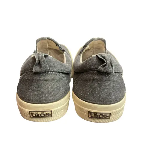 Taos Footwear Women's Canvas Slip On Comfort Casual Sneaker Shoes Gray Size 7