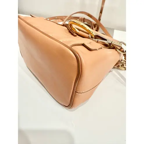 Chloé Chloe Calfskin Leather Quilted Tan Mini Faye Backpack