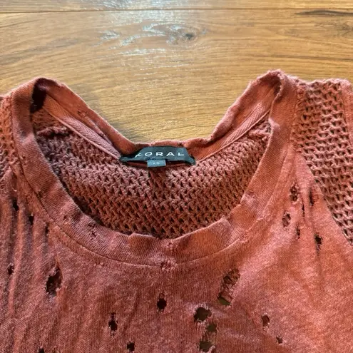 Koral Activewear Chord Open Back Top in Sandstone Size XS