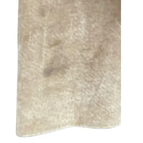 Massini VTG Leather Tan Suede Maxi Skirt Paneled Stitching Women's Size 10