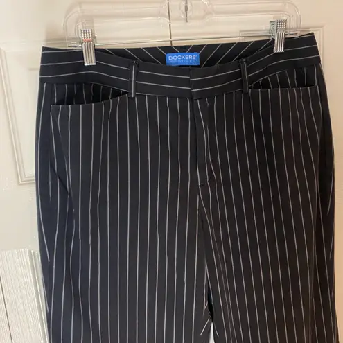 Dockers Vintage  Women Striped Black White Dress Pants   Size 12