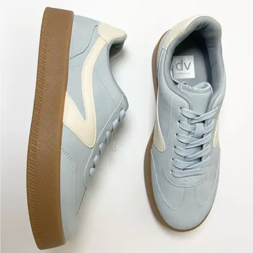 Dolce Vita Russo Platform Sneakers Blue White Tan Shoes Size 7.5 Women's NEW