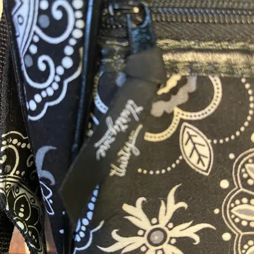 Thirty one Floral Black and White Crossbody Bag