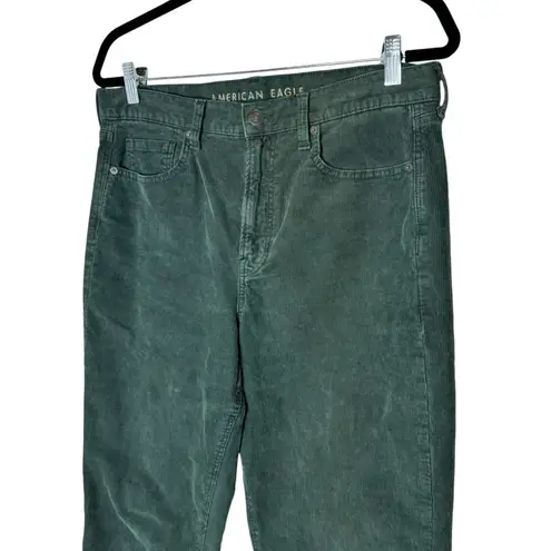 American Eagle  Corduroy Mom Jeans Green 10