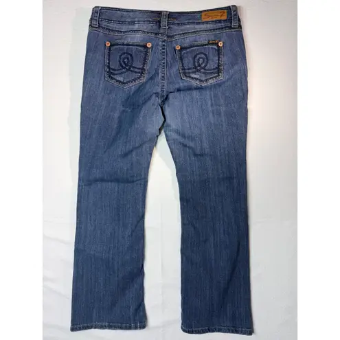 Seven7 Luxe midrise Bootcut Jeans Women's Size 16 Blue Wash Denim Stretch