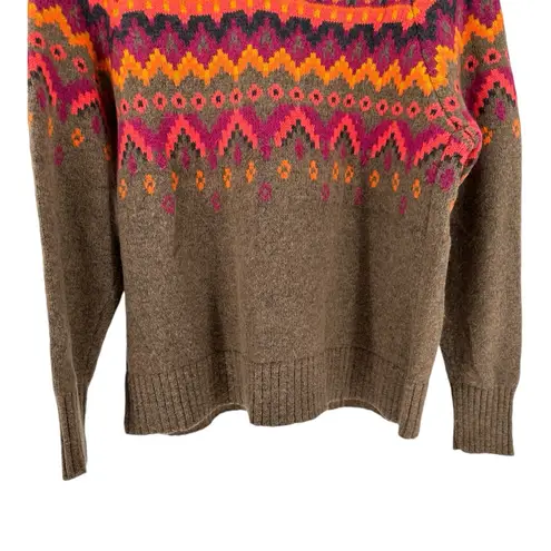 Lou & grey  Fair Isle Sweater Wool Blend size Small Turtleneck Long Sleeves