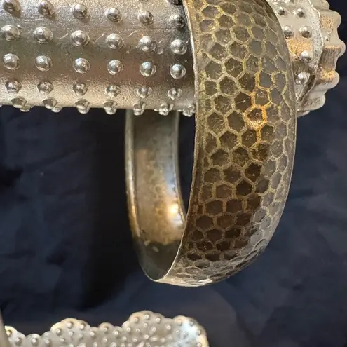 Elegant Gold Bracelet with Intricate Textures