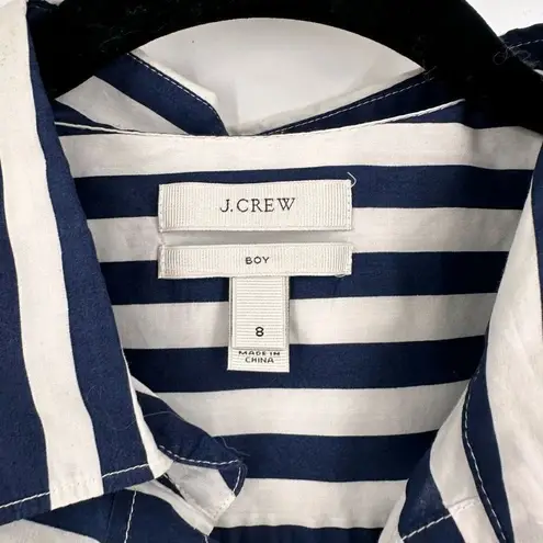 J. Crew Women's Striped Long Sleeve Boy Button
