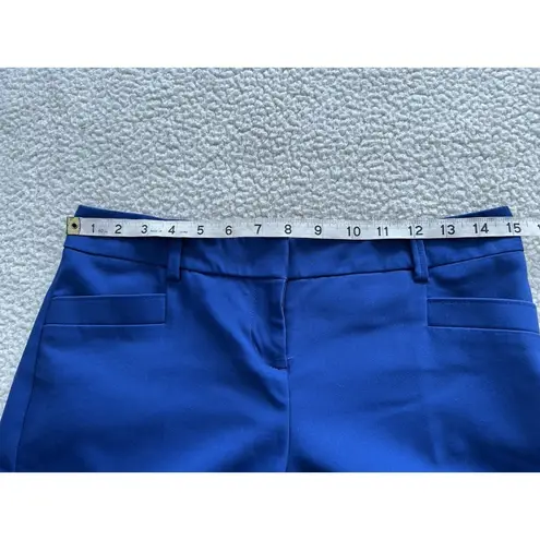 EXPRESS  Womens Columnist Slim Stretch Dress Work Trousers Pants Blue Size 0R