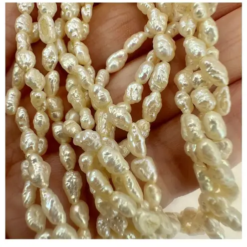 Vintage freshwater pearl double strand choker necklace