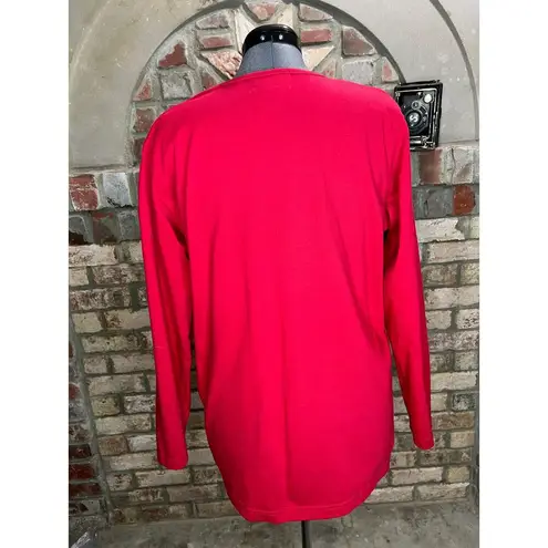 longsleeve tshirt sequin christmas tre Red Size L