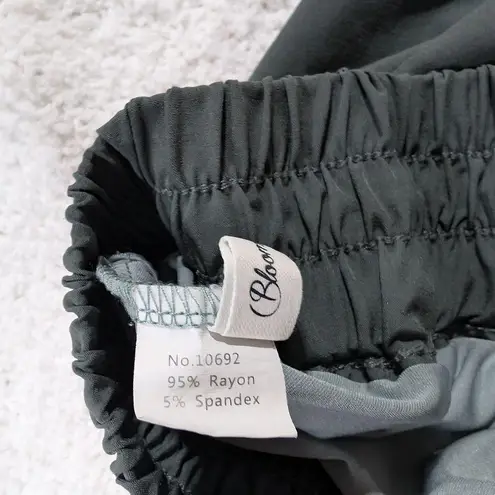 Blooming Jelly Athletic Shorts with Elastic Waistband Olive Green Size S