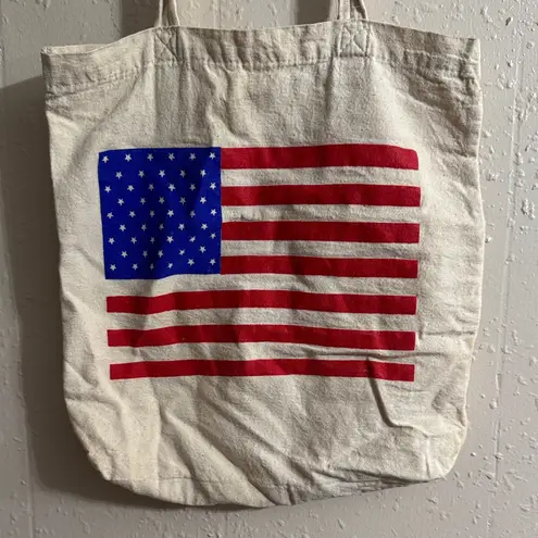Patriotic Canvas Tote Bag