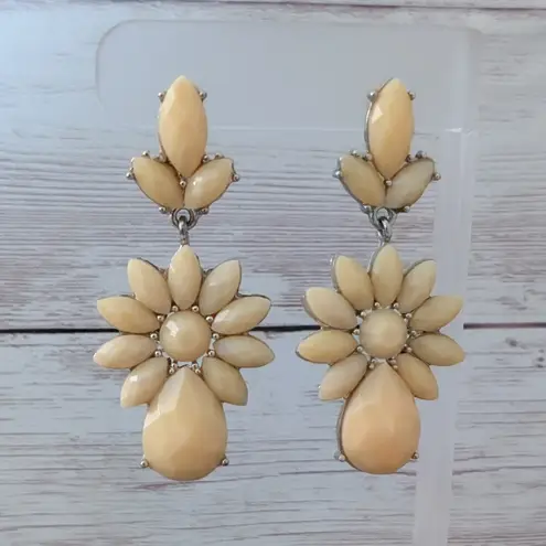 Vintage Earrings for Pierced Ears Large Statement Yellow