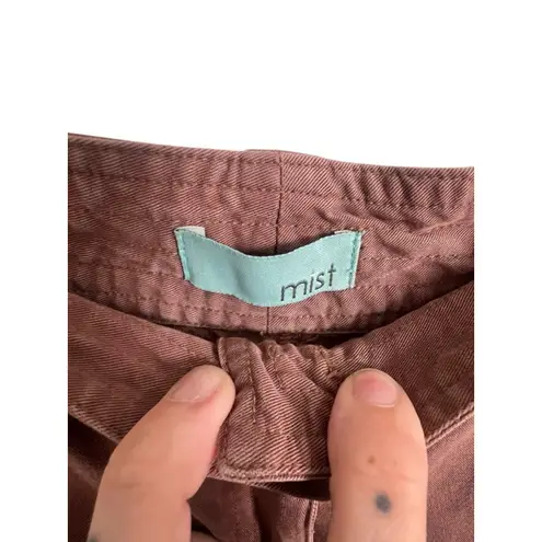 Mist Faded Brown Y2K Baggy Cargo Pants With Ruched Legs Size 4