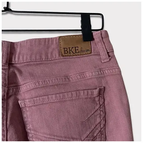 BKE  Payton Mauve Raw Hem Skinny Jeans Sz 26 Long