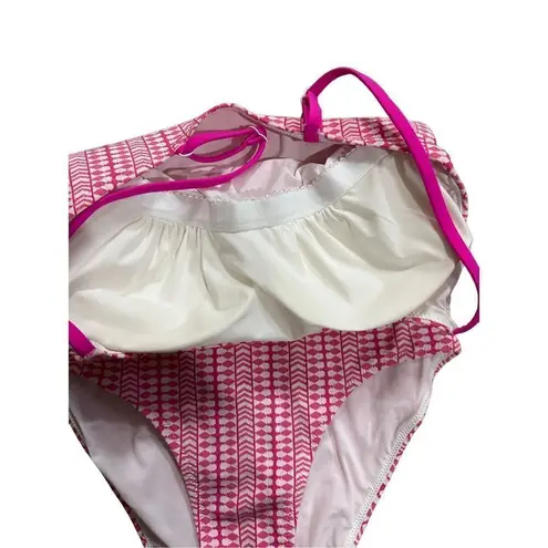 Lemlem Lola Classic One Piece Swim Suit NEW Sz S pink pattern