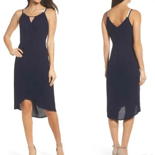 19 Cooper Navy Blue Knee Length Dress Small
