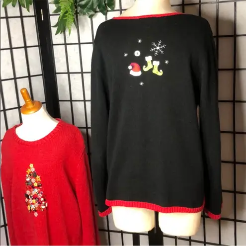 Christopher & Banks Ugly
Christmas Sweater Cardigan L
VINTAGE/RETRO Y2K Black Size L