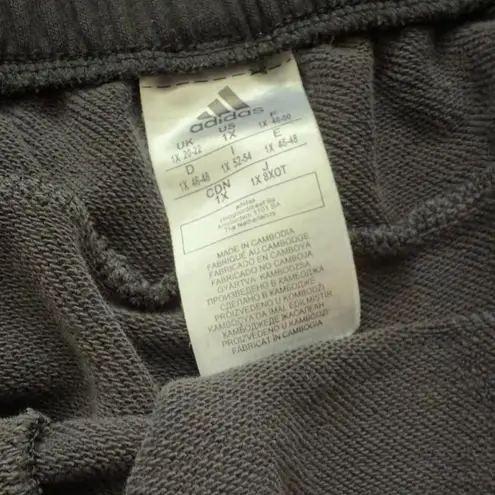 Adidas  - Logo Shorts - Men's or Women's 1X / 2X Black Drawstring Athletic