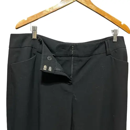 New York & Co Women Pants 16 Averege Black Stretch Work Minimalist Office Career