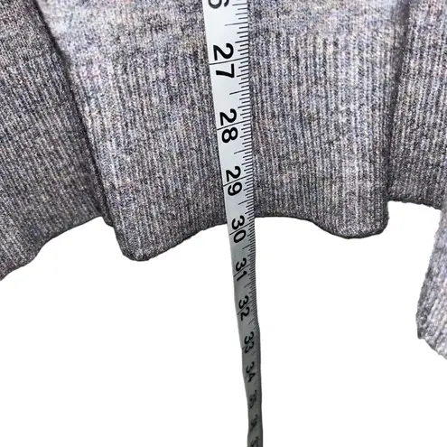 Light Gray Cowl Neck Knit Sweater Top Cozy Style Women’s Size Large Warm Design!