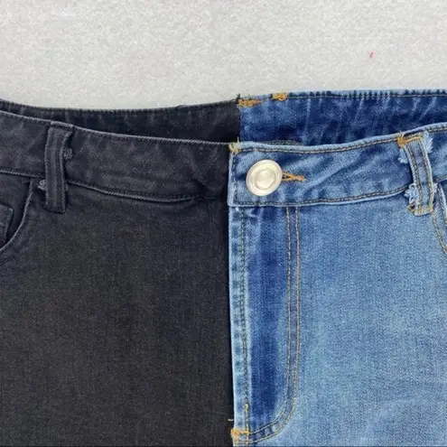 Rehab Lab Two Toned High Rise Skinny Jean Blue Size L