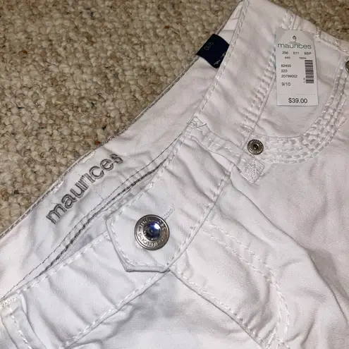 Maurice's  White Denim Jean Capris