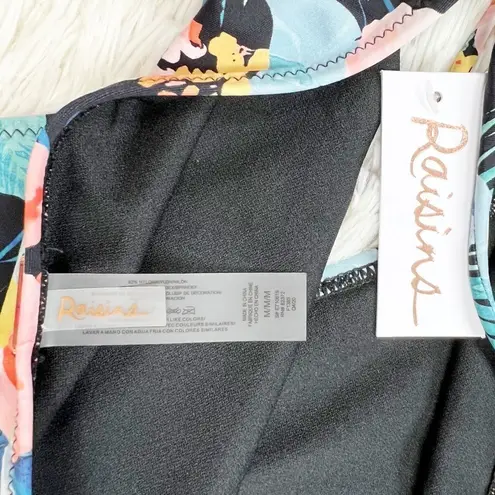 Raisin's Coconut Grove Black Tropical Bikini Size Medium