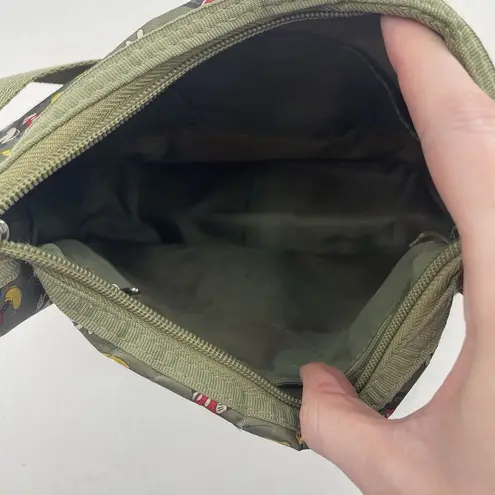 Disney  World Parks Mickey Mouse Green Purse Tote Shoulder Bag All Over Print