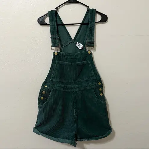 Princess Polly  Kacey Short Overalls Green Khaki