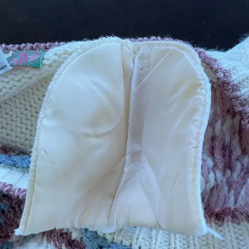 Vintage 80s 90s American Weekend Cardigan Sweater Pink Mauve L Size L