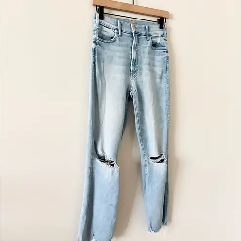 MOTHER The Hustler Ankle Chew in Petal Pusher Light Wash Size 26 Blue