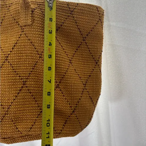 J JILL Sunflower Yellow Textured Tote Bag