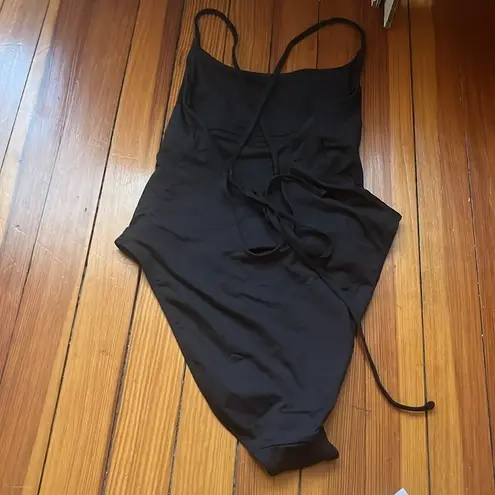 Everlane  Black High Neck One Piece Swimsuit Sz S