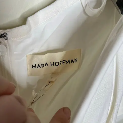 Mara Hoffman NWT Leonara off-the-shoulder Lyocell linen-blend midi dress sz 0